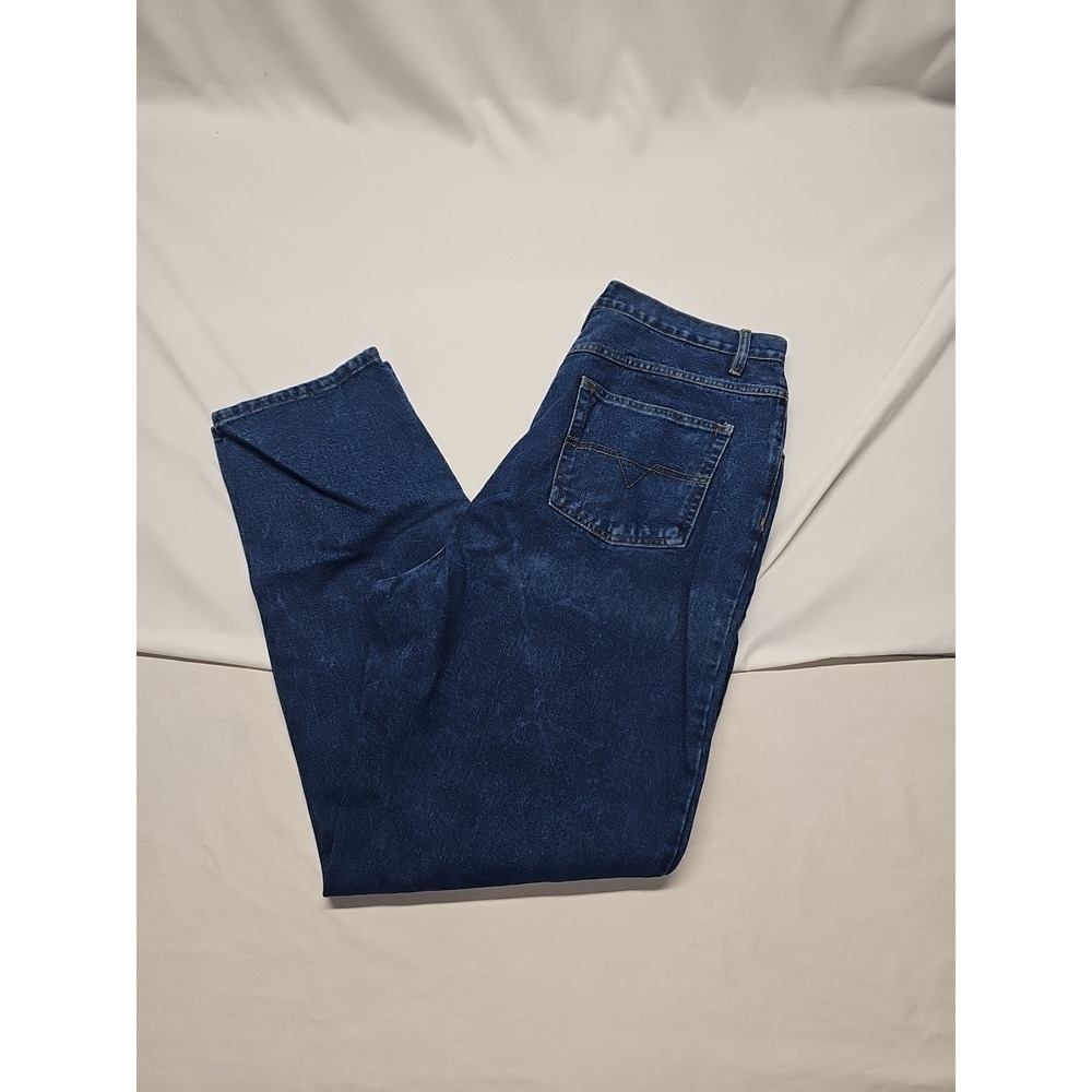 Carolina Blues Women Blue Vintage Tapered Denim Jeans High Rise Cotton Size 18wt - Picture 2 of 15
